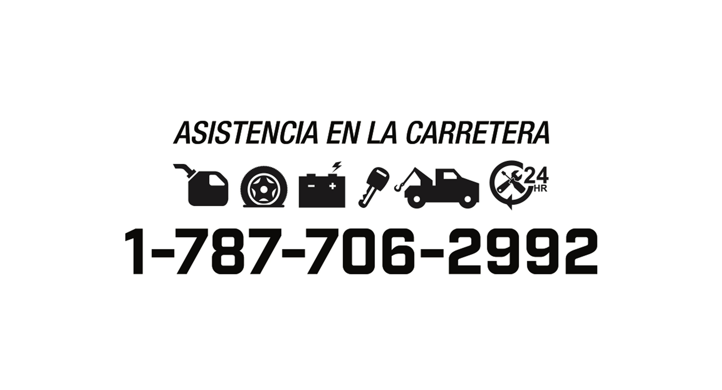 Asistencia en la carretera. Numero de contacto   1-787 706 2992.