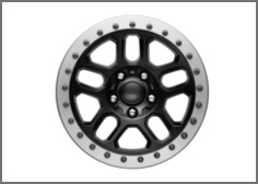  BEADLOCK-CAPABLE WHEELS WITH BEAUTY RING