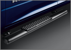 Black Aluminum Tube Steps- Crew Cab