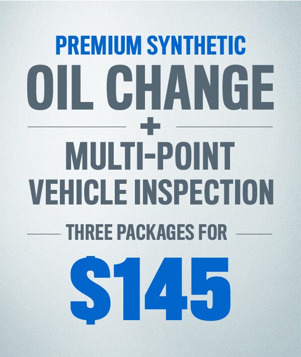 Premium Synthetic Oil Change + Multi-Point Vehicle Inspection 3 for $145