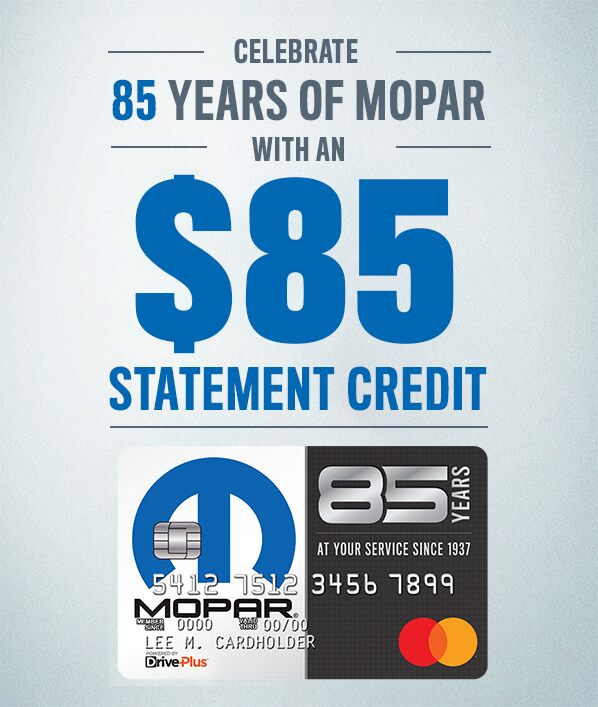 85th Credit card offer