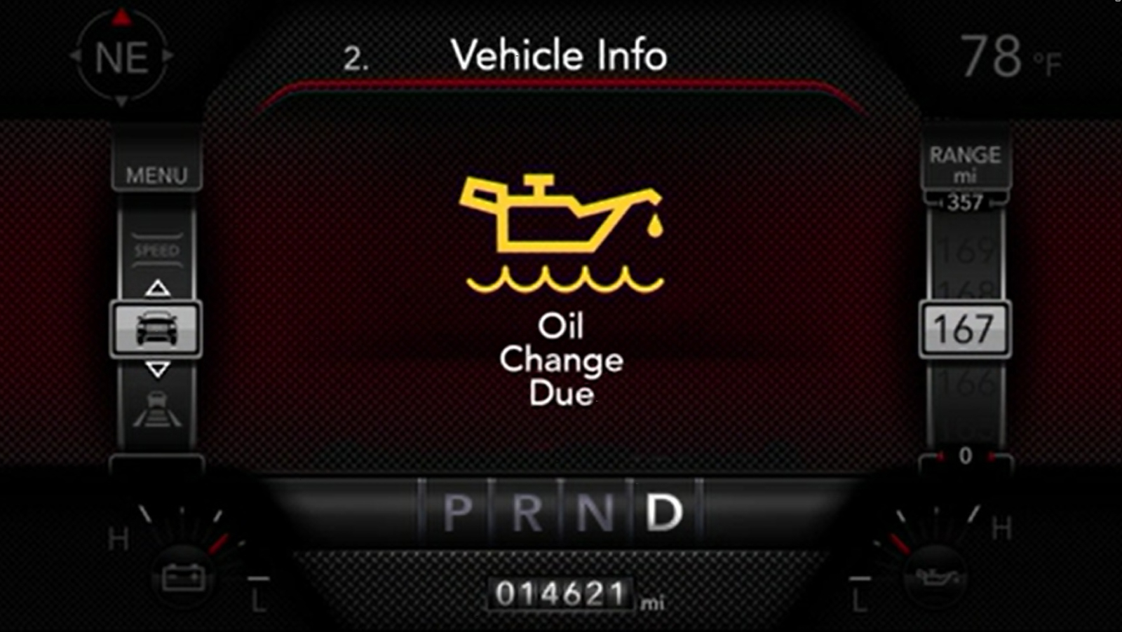 El mensaje "Cambio de aceite" en la pantalla del panel de instrumentos de tu camioneta Ram 2025