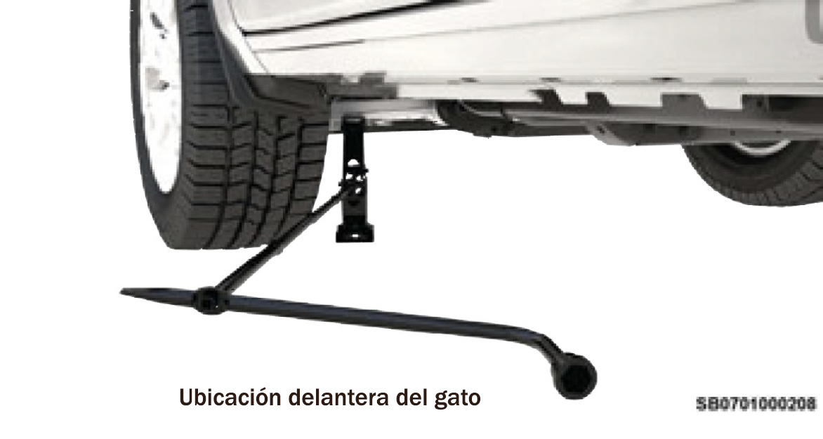 Ejemplo de punto de elevación para una camioneta Ram 1500