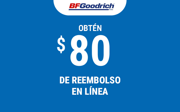 Obtén un reembolso de $80 en línea
