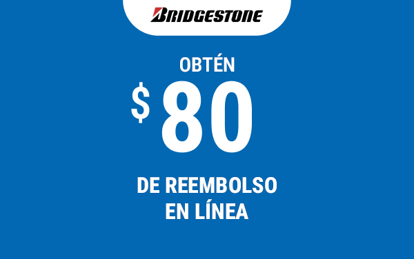 Obtén un reembolso de $80 en línea