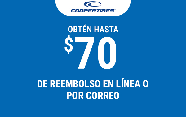 Obtén un reembolso de hasta $70 en línea o por correo