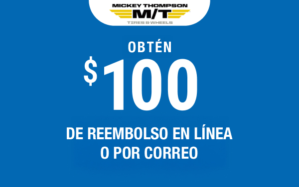 Recibe un reembolso de $100 en línea o por correo
