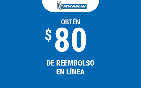 Obtén un reembolso de $80 en línea
